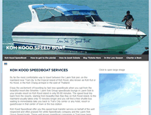Tablet Screenshot of kohkoodboat.com
